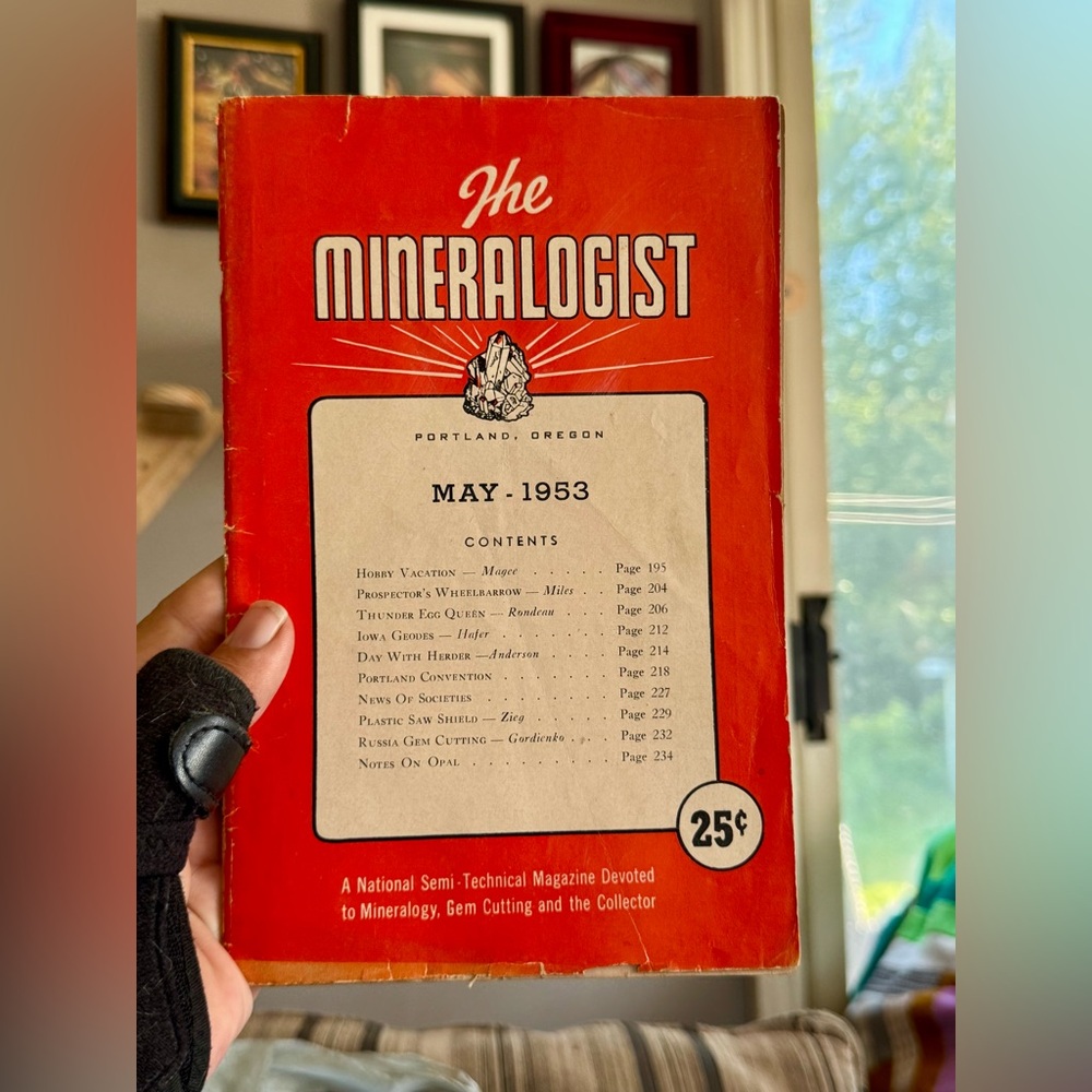 The Mineralogist Vintage Coffee Table Book - Red Cover